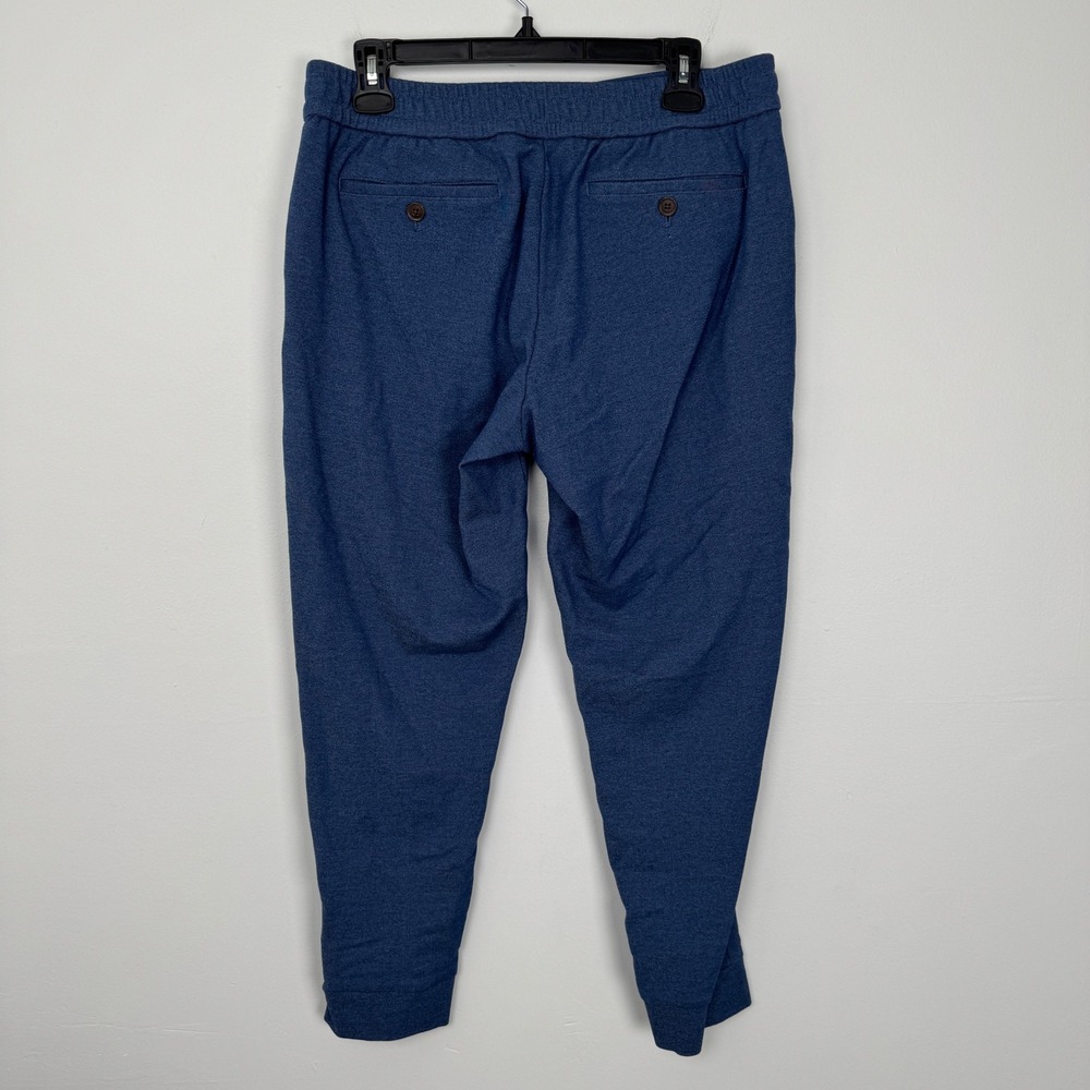 Bonobos Mens Jogger Pants Blue Heathered Knit Drawstring Regular Medium M - Picture 3 of 10